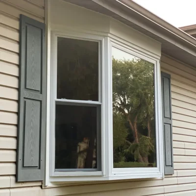 White PVC Bay Window