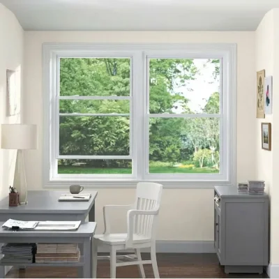 White PVC Double-Hung Window