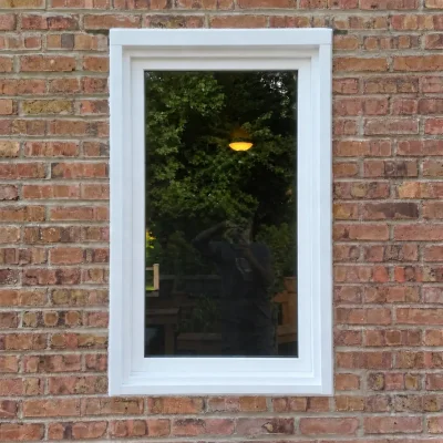 Unfinished White Exterior Andersen A-Series Picture Window