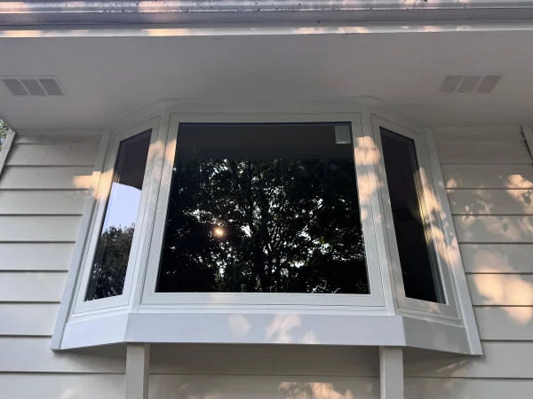 Front bay window replaced in a single family home in St. Charles.