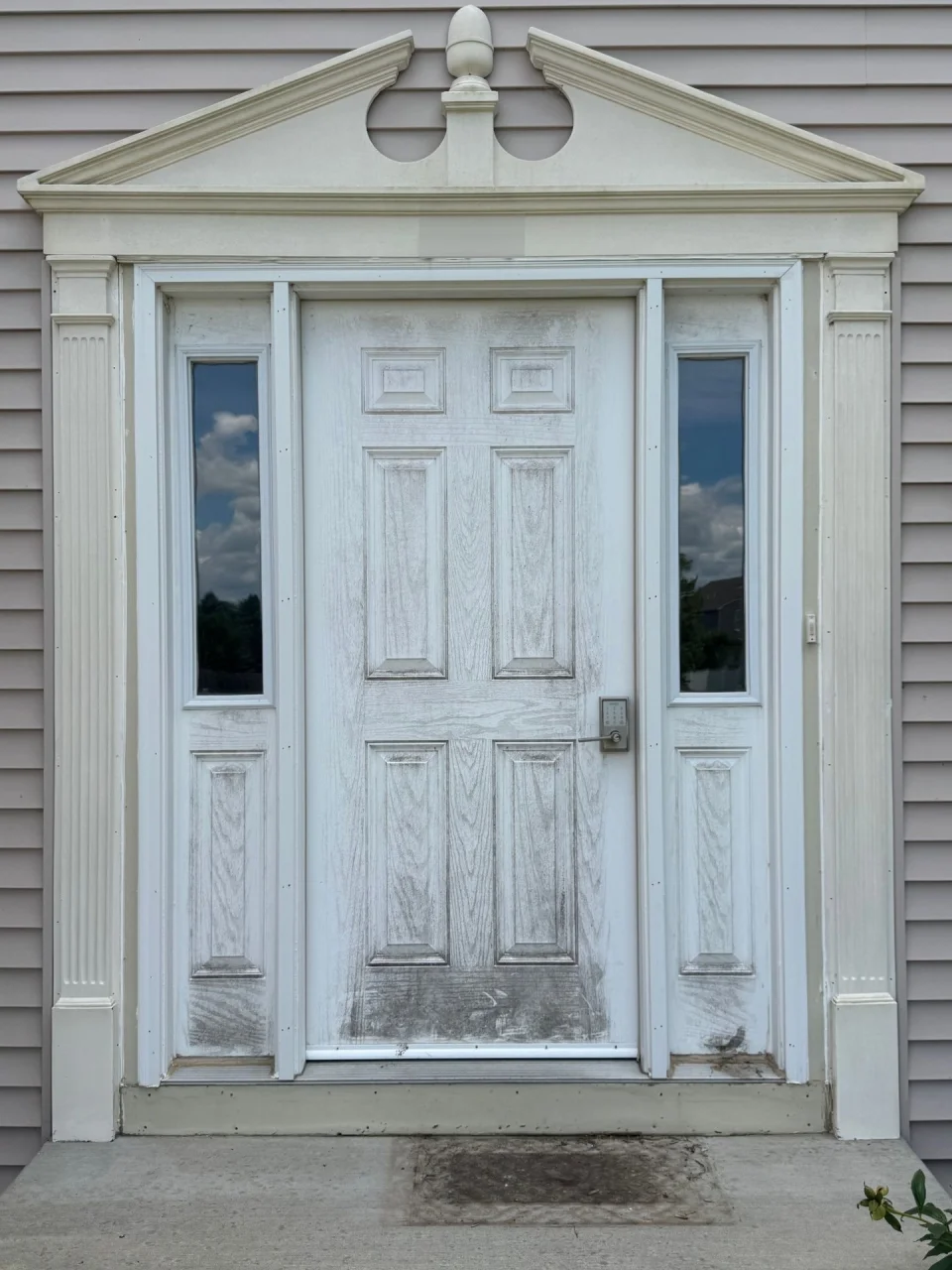 Before and after comparison. Before the project.