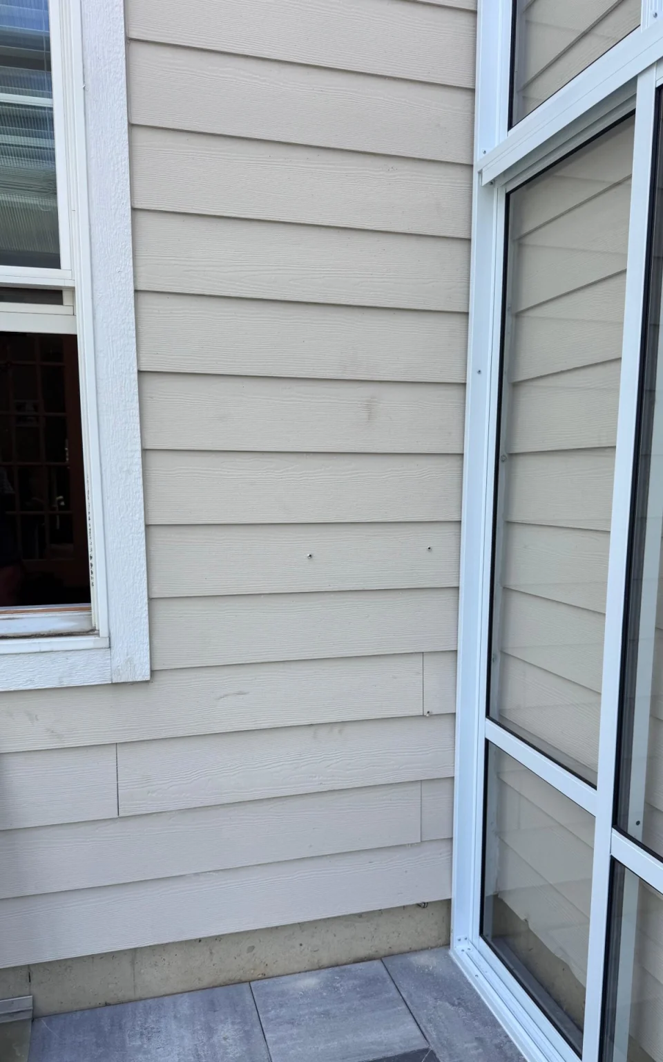 Before and after comparison. Before the project.