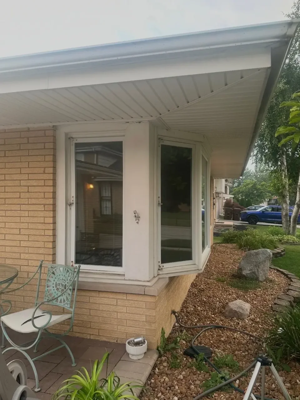 Before and after comparison. Windows Replacement in Tinley Park.