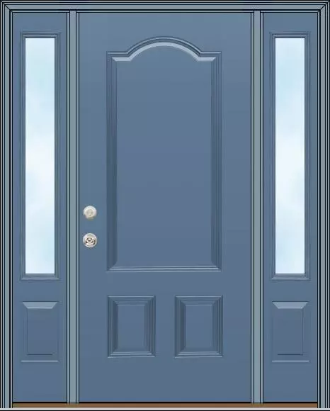 64x80 Legacy Smooth Steel Entry Door With Sidelites
