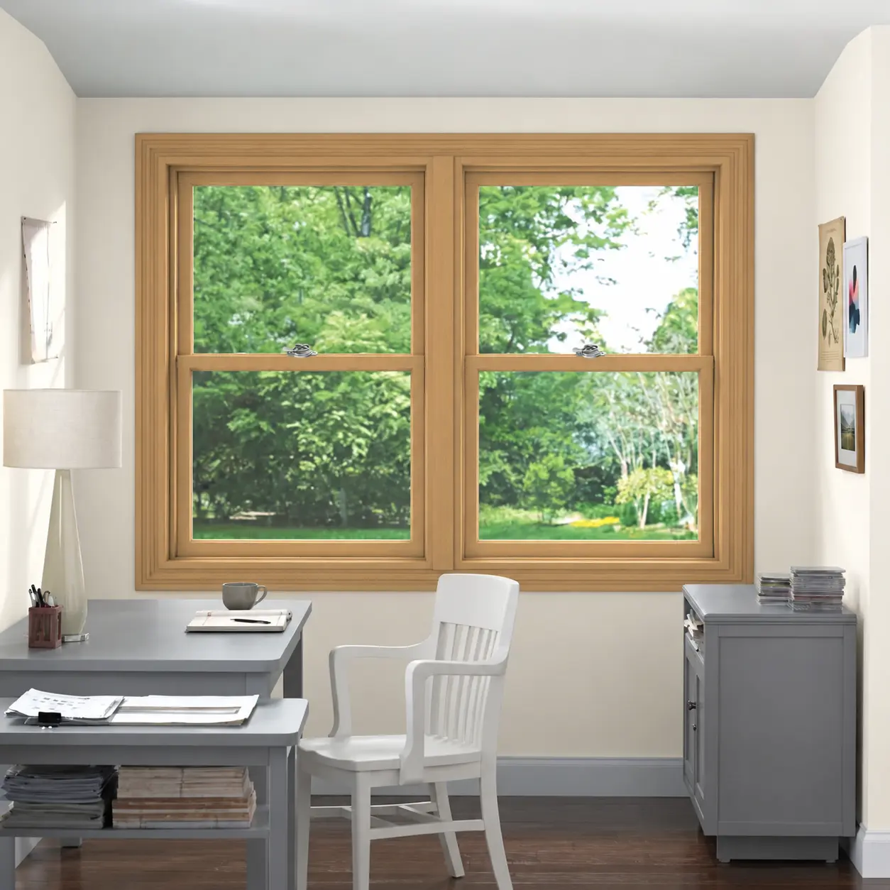 Andersen A-Series Double Hung 30X42 Pine/White Window