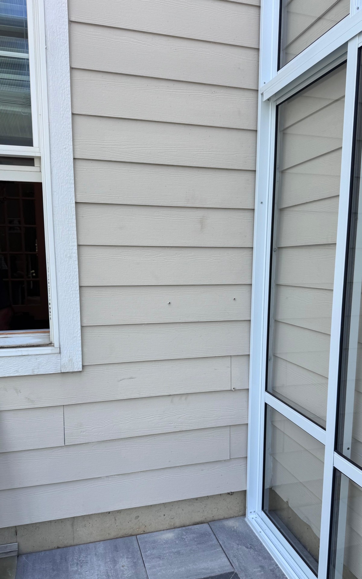 Before and after comparison. Before the project.